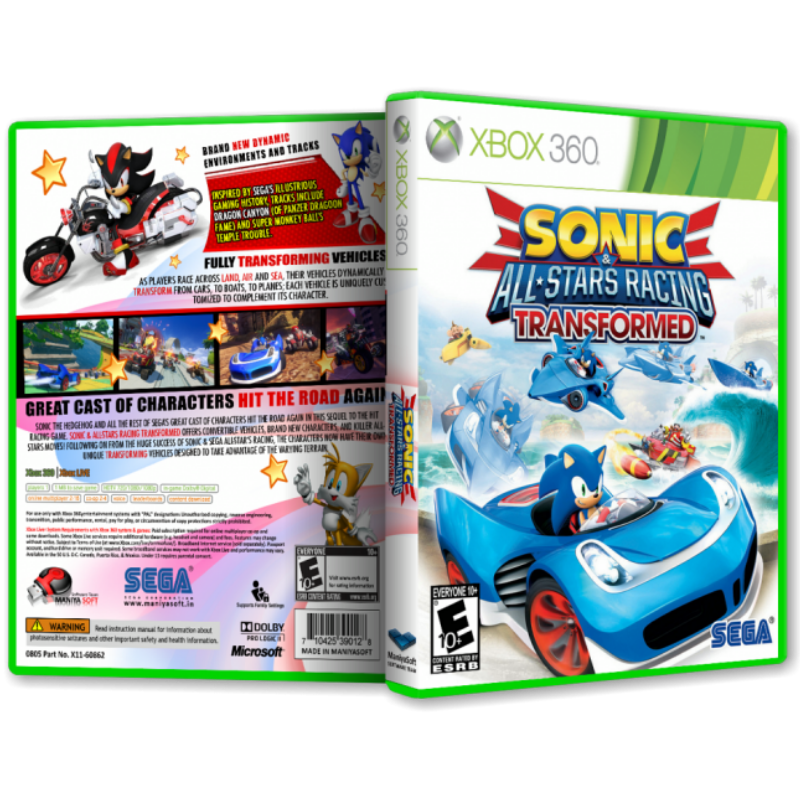 Sonic Para Xbox 360 E Xbox One Jogo Infantil Para Xbox Em Cd