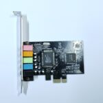 Placa de som PCI express de 5.1 (semi nova)