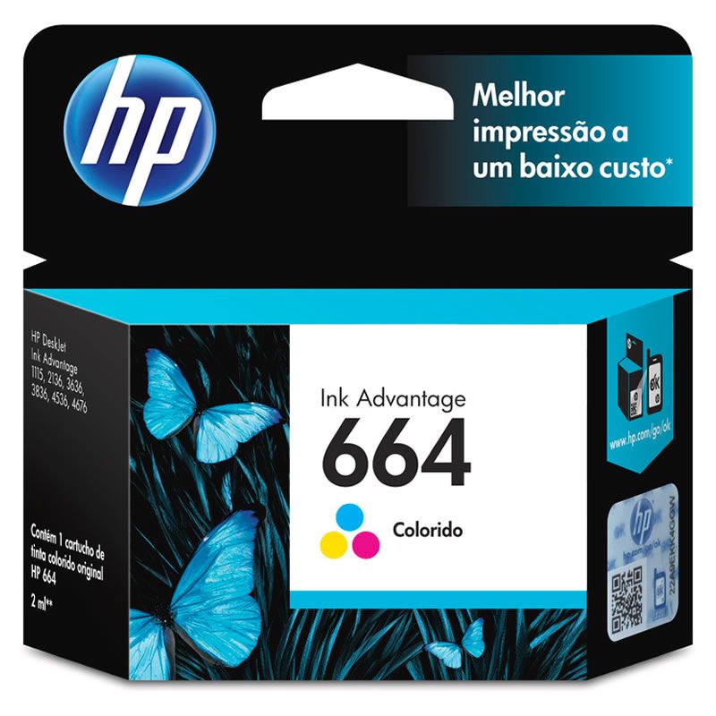 CARTUCHO DE TINTA HP 664 COLOR