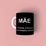 CANECA DE PORCELANA DIA DAS MÃES FRASES
