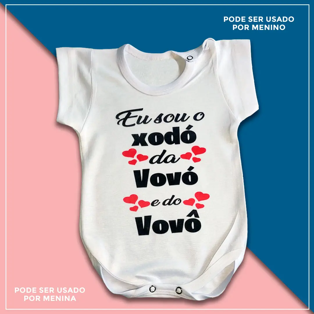 Body infantil xodó da vovó e do vovô