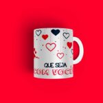 Caneca Personalizada Tema Namorados Se For Para Ser Feliz - Imagem 2