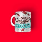 Caneca Personalizada Tema Namorados Amo Mais Que Chocolate