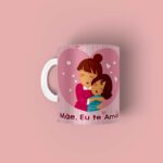 Caneca personalizada Mãe e filha eu te amo