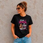Camiseta preta Essa princesa a Disney não Tem