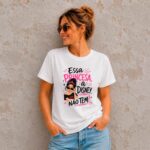 Camiseta Essa Princesa a Disney Não Tem Feminina 100% Algodão