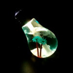 Umidificador USB/LED em formato de lâmpada 400ml 6h - Imagem 2