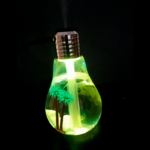Umidificador USB/LED em formato de lâmpada 400ml 6h - Imagem 3