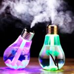 Umidificador USB/LED em formato de lâmpada 400ml 6h