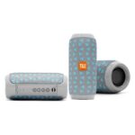 Caixa De Som Bluetooth Portátil Com Alça Azul e Cinza  TG112 - Imagem 2