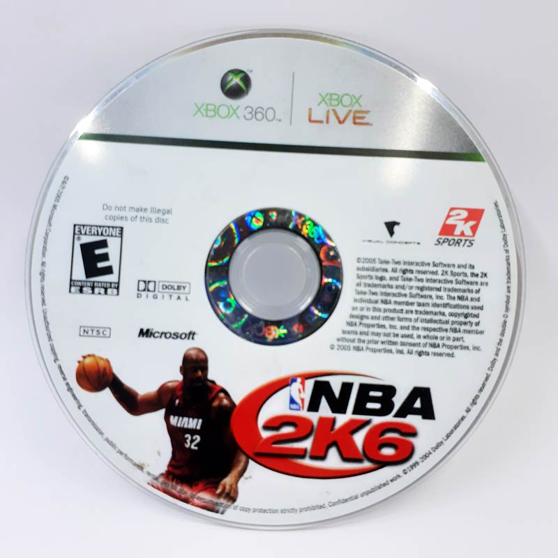 15123899365_game20nba20k3620ps3.jpg NBA 2K6 original usado apenas disco capa branca Xbox 360 - Imagem 1