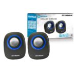 Caixa De Som 2.0 USB, 6W RMS,  Azul - Mymax - Imagem 2