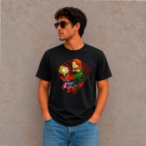 Camiseta The Boys Homer Bart Soldier Boy E Capitão Pátria