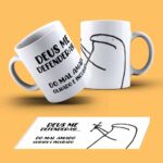 Caneca Personalziada Flork Deus Me Defenderay
