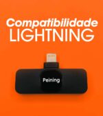 Microfone de Lapela Peining K090 para iPhone: Qualidade Profissional Sem Fios - Imagem 3