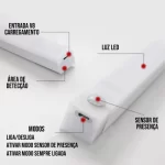 Luz Noturna LED Inteligente com Sensor de Movimento 30 centimetro - Imagem 3