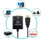 Cabo Conversor HDMI A para VGA Fêmea com Áudio - Exbom CC-HVA100 - Imagem 2
