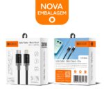 Cabo Turbo USB Tipo C Lightning White Cloud & Black Cloud 30W para iPhone CB-320I - Imagem 2