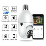 Câmera de Segurança V360 – Prova D'Água, Infravermelho, Lâmpada Sem Fio, Monitoramento 360° com Wi-Fi - Imagem 2