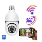 Câmera de Segurança V360 – Prova D'Água, Infravermelho, Lâmpada Sem Fio, Monitoramento 360° com Wi-Fi - Imagem 3