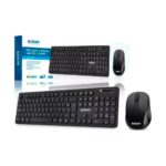 Kit Teclado e Mouse Sem Fio ABNT2 2.4GHz BK-S1000F Exbom