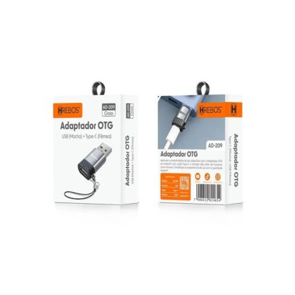 Adaptador OTG USB macho para Tipo C fêmea