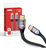 Cabo HDMI 2.1 Tomate 8K 2 Metros Ultra HD Conector Banhado a Ouro para PS5, Xbox e Smart TV - Imagem 3