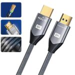 Cabo HDMI 2.1 Tomate 8K 2 Metros Ultra HD Conector Banhado a Ouro para PS5, Xbox e Smart TV