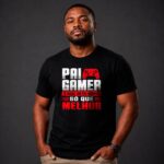 Camiseta Presente para Pai Gamer Igual Um Pai Normal Só Que Melhor 100% Algodão - Imagem 4