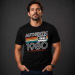 Camiseta Authentic com o ano do seu nascimento Vintage Retrô - Imagem 2