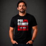 Camiseta Presente para Pai Gamer Igual Um Pai Normal Só Que Melhor 100% Algodão