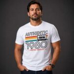 Camiseta Authentic com o ano do seu nascimento Vintage Retrô - Imagem 3