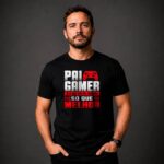 Camiseta Presente para Pai Gamer Igual Um Pai Normal Só Que Melhor 100% Algodão - Imagem 2