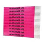 Kit 100 Pulseiras de Identificação Personalizadas para Eventos, Festas e Shows - Imagem 4