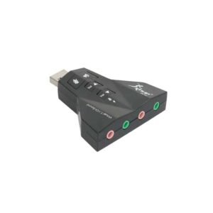 Conversor Placa de Som USB 7.1 Externa Knup HB-T65 Adaptador de Áudio