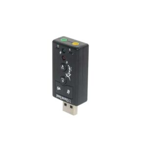 Conversor Placa de Som USB 7.1 Externa Knup HB-T64 Adaptador de Áudio