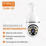 Câmera de Segurança WiFi A'Gold CAM-09 360° Visão Noturna Colorida Full HD - Imagem 2