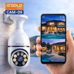 Câmera de Segurança WiFi A'Gold CAM-09 360° Visão Noturna Colorida Full HD - Imagem 3