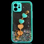 CAPA GLITTER COM CORRENTE CORAÇÃO PARA IPHONE 12 - Imagem 2