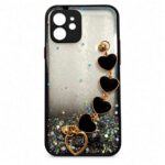 CAPA GLITTER COM CORRENTE CORAÇÃO PARA IPHONE 12 - Imagem 3