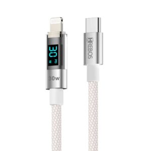 CABO TECH LED TYPE-C PARA LIGHTNING 1M HREBOS CB-371I